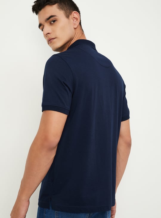 Men Regular Fit Solid Polo T-shirt