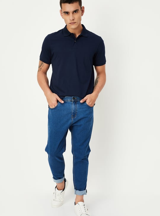 Men Regular Fit Solid Polo T-shirt