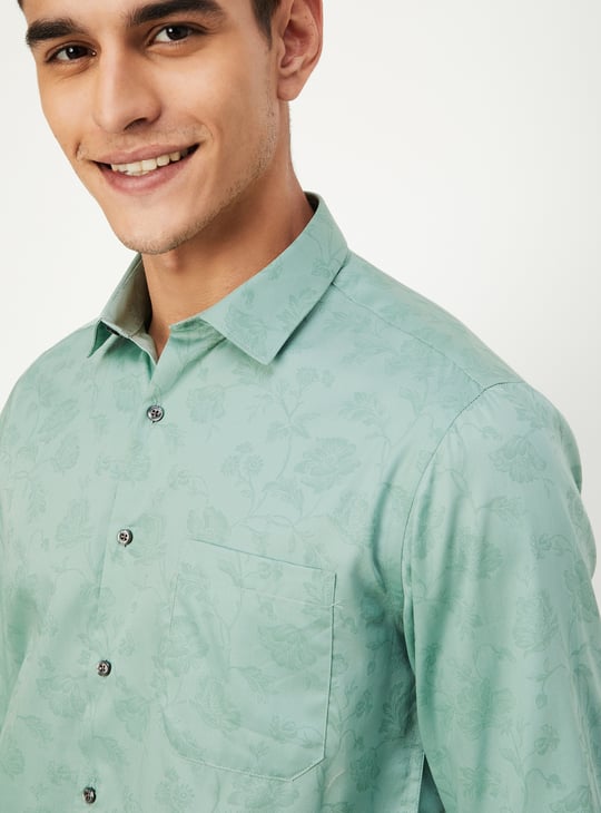 Men Regular Fit Printed Formal Shirt