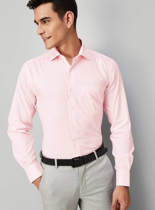 Men Regular Fit Striped Formal Shirt