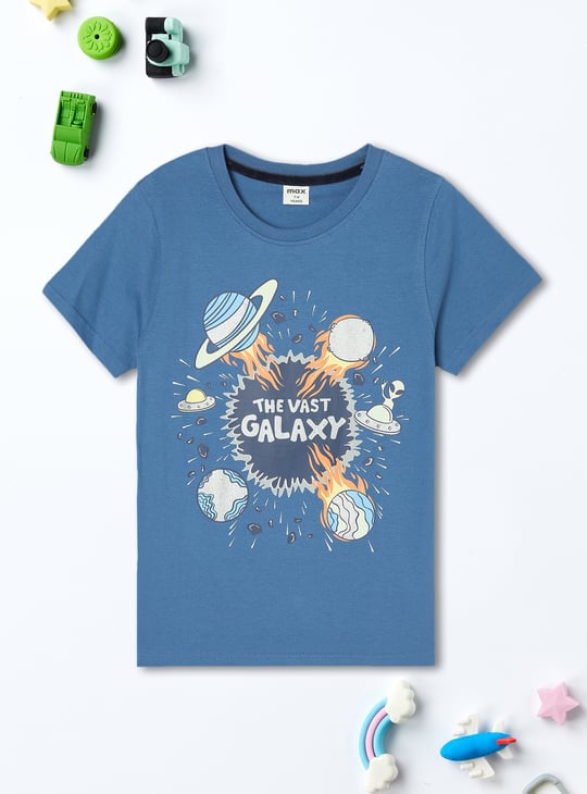 Boys Glow In The Dark Printed T-shirt