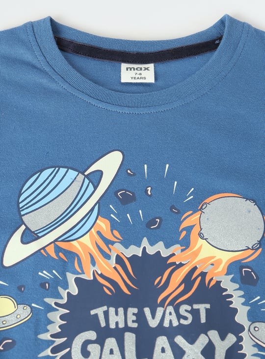 Boys Glow In The Dark Printed T-shirt