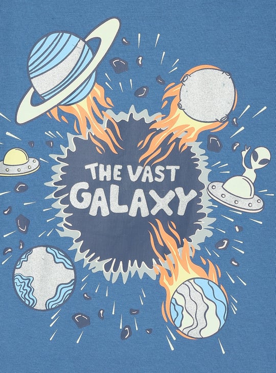 Boys Glow In The Dark Printed T-shirt