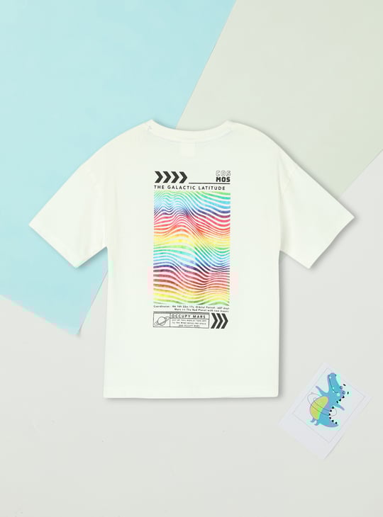 Boys Back Graphic Printed T-shirt