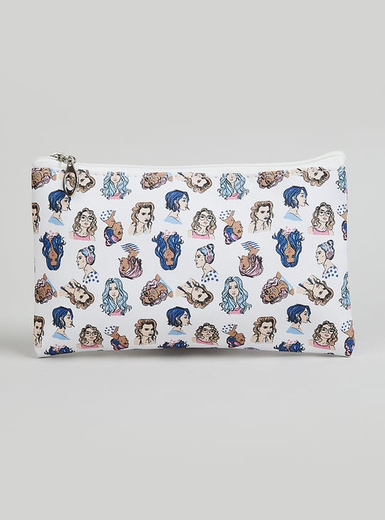 Women Printed Vanity Pouch - Pack of 3 | Multicolour