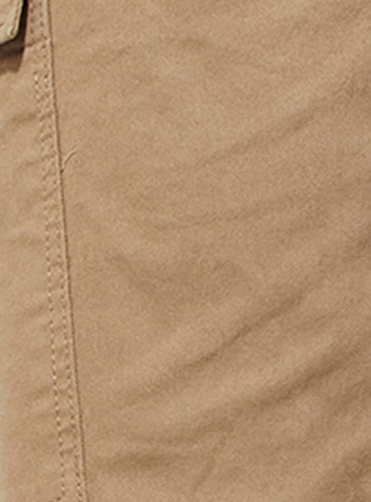 URB_N Men Solid Cargo Trousers