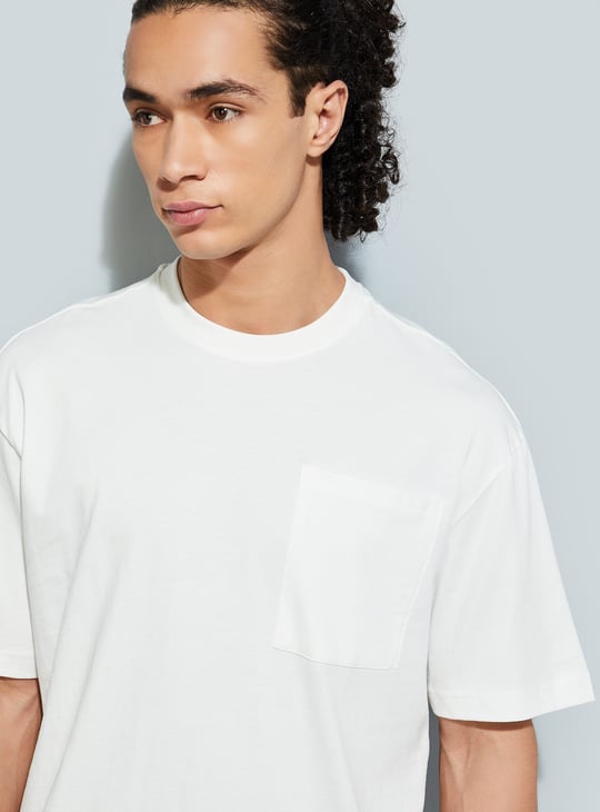 Men Graphic Back Printed Oversized T-shirt