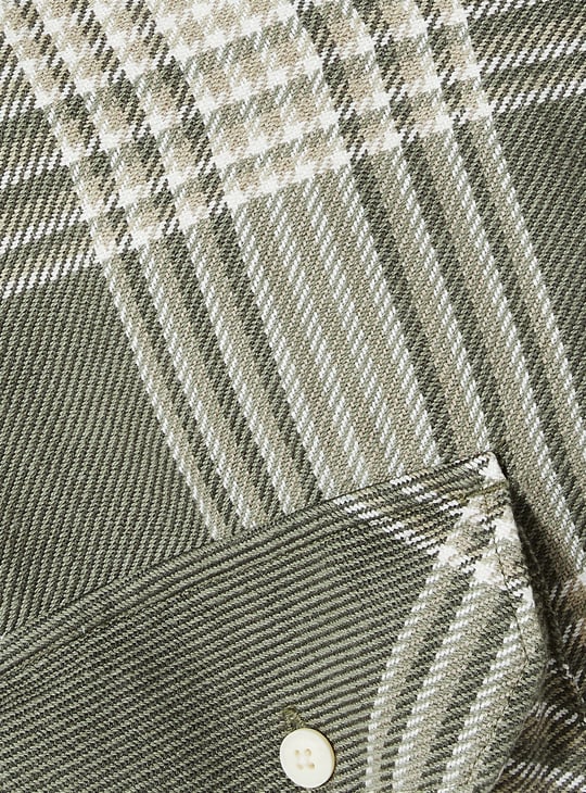 URB_N Men Oversized Checked Shacket