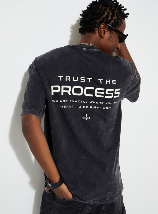 URB_N Men Oversized Lava Dyed T-shirt
