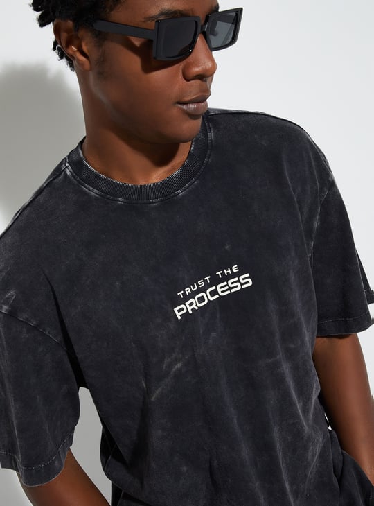 URB_N Men Oversized Lava Dyed T-shirt