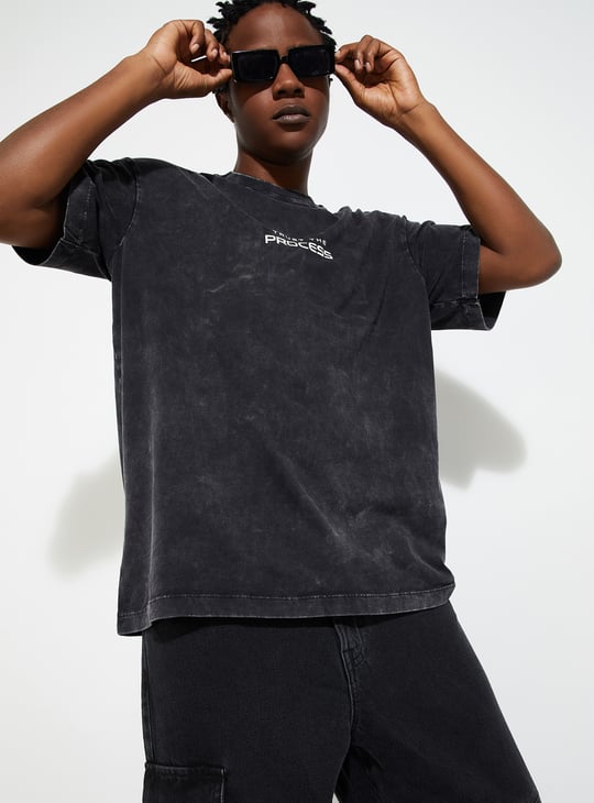 URB_N Men Oversized Lava Dyed T-shirt