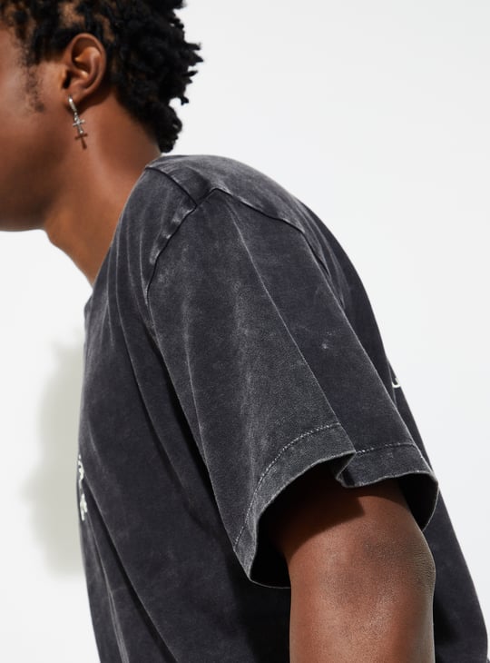 URB_N Men Oversized Lava Dyed T-shirt