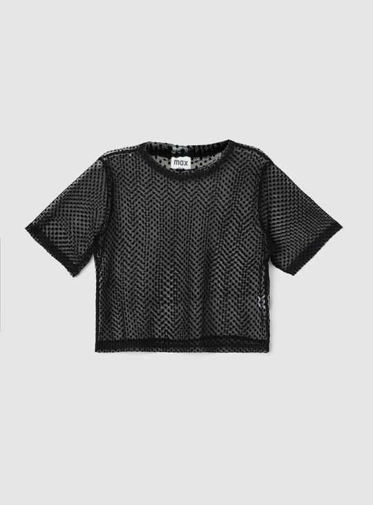 Girls Mesh Top with Camisole