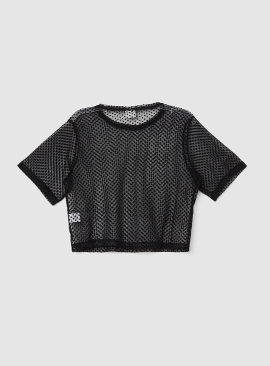 Girls Mesh Top with Camisole