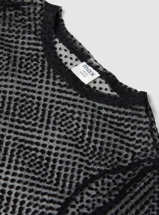 Girls Mesh Top with Camisole