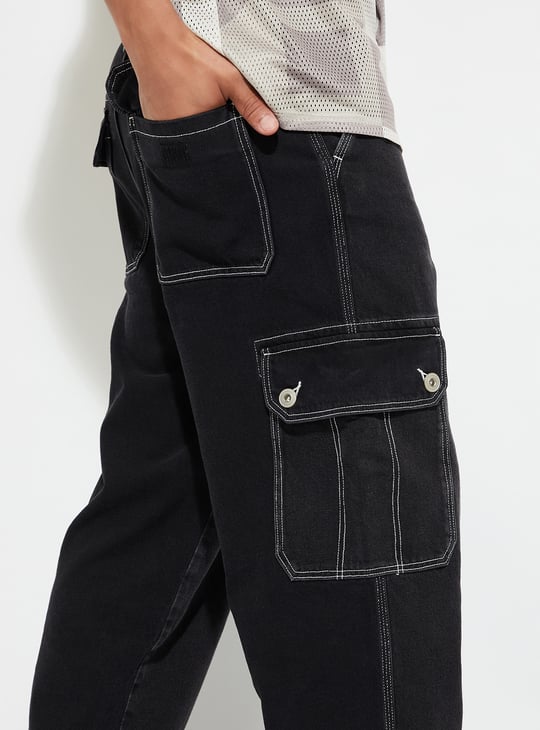URB_N Men Loose Fit Cargo Jeans