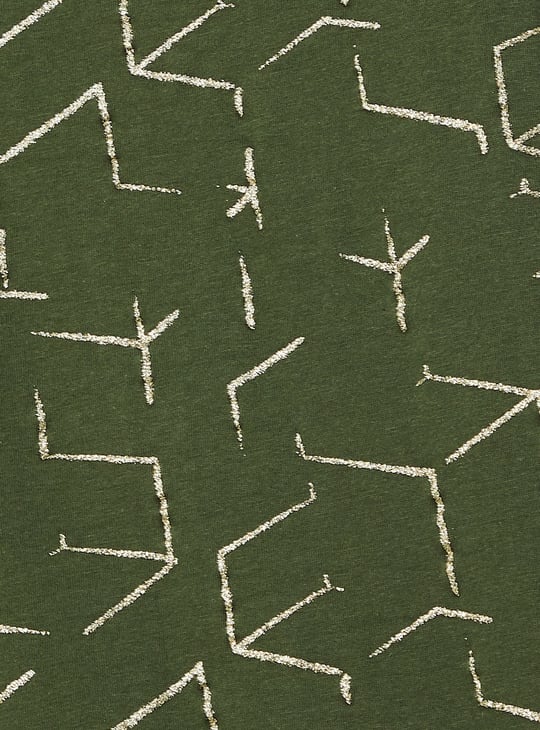 Women Glitter Printed T-shirt