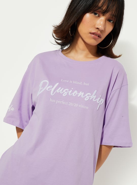 URB_N Women Oversized Printed T-shirt