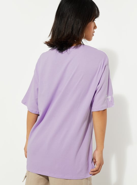 URB_N Women Oversized Printed T-shirt