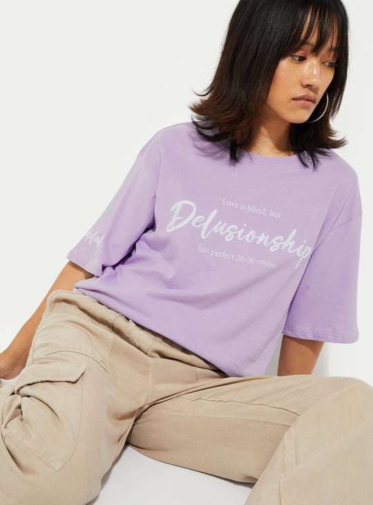 URB_N Women Oversized Printed T-shirt