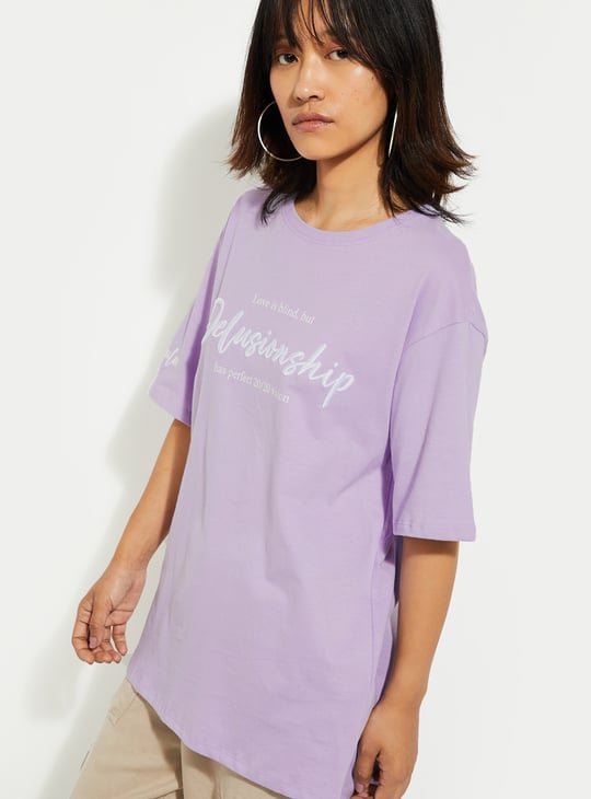 URB_N Women Oversized Printed T-shirt