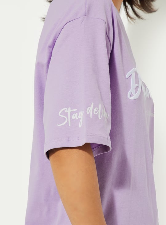 URB_N Women Oversized Printed T-shirt