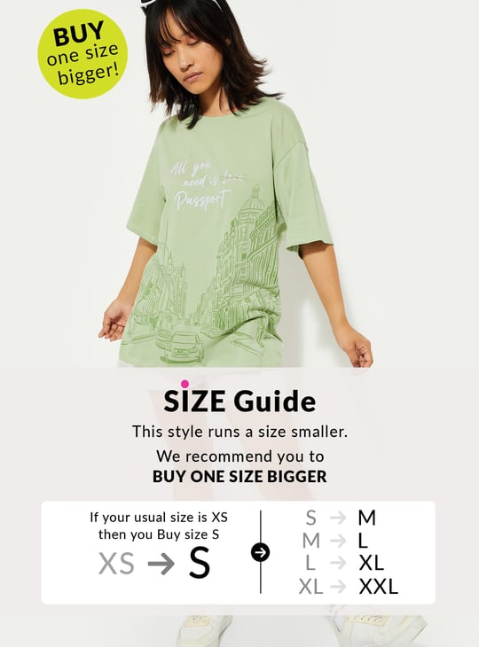 URB_N Women Oversized Graphic Printed T-shirt