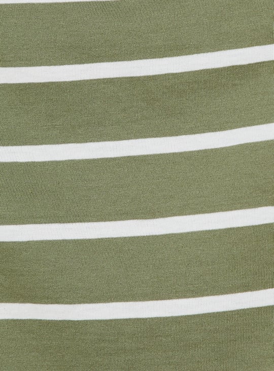 URB_N Women Boxy Fit Striped T-shirt