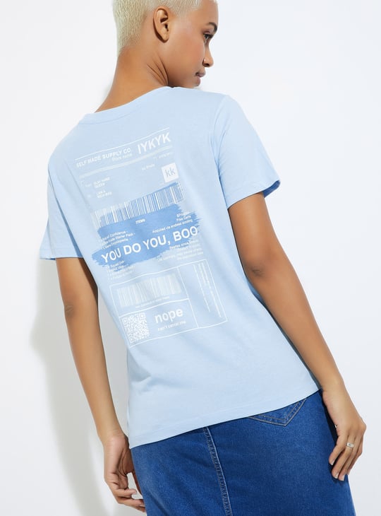 URB_N Women Back Printed T-shirt Printed