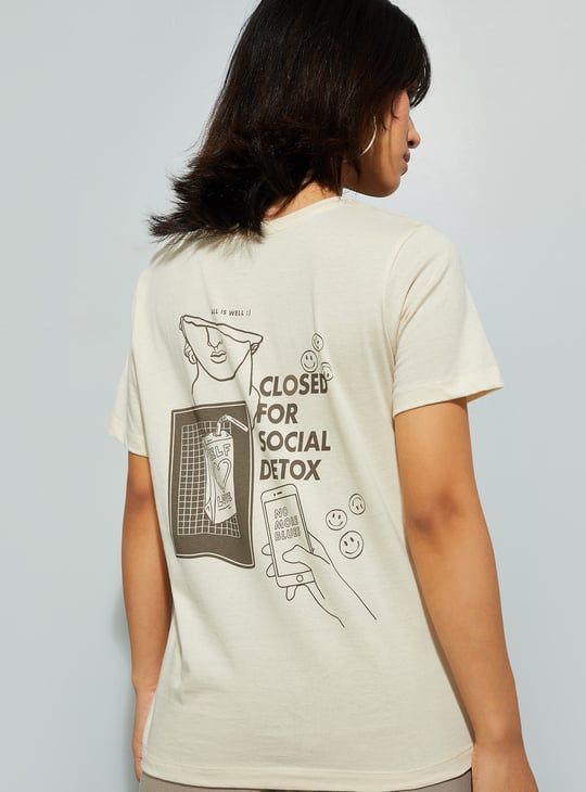 URB_N Women Back Printed T-shirt