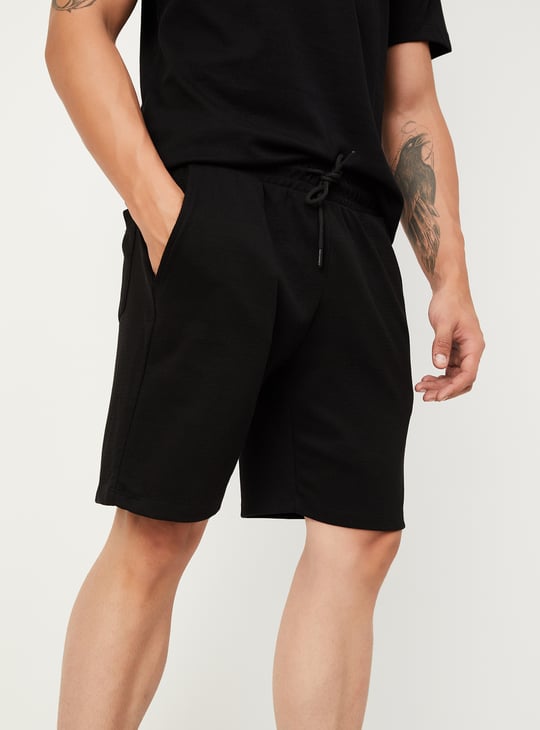 Men Solid Lounge Shorts