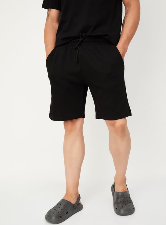 Men Solid Lounge Shorts