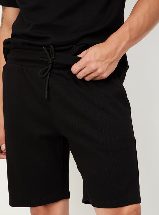 Men Solid Lounge Shorts