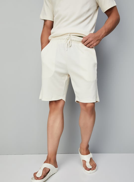 Men Solid Lounge Shorts