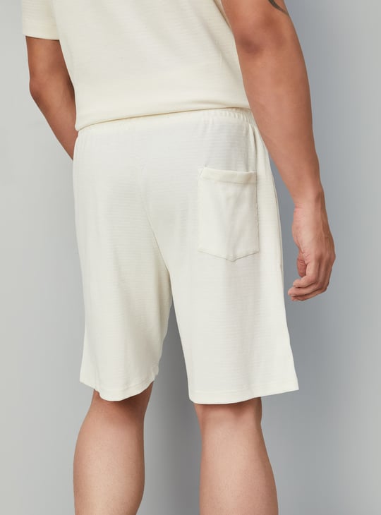 Men Solid Lounge Shorts