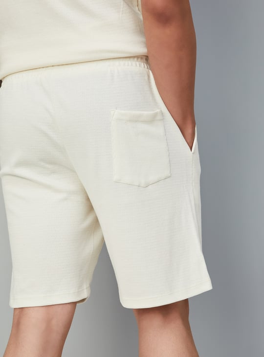 Men Solid Lounge Shorts