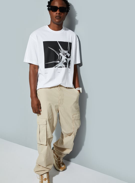 URB_N Men Oversized Graphic Printed T-shirt