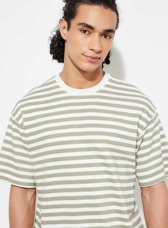 Oversized striped t shirt mens best sale