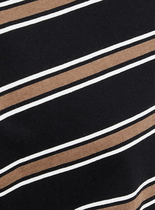 URB_N Men Oversized Striped T-shirt