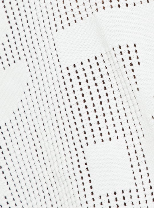 URB_N Men Oversized Lazer Cut Polo T-shirt