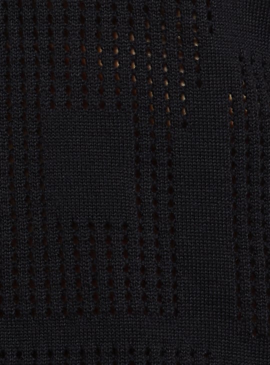 URB_N Men Oversized Lazer Cut Polo T-shirt
