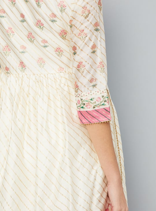 Women Printed Aaliya Cut Flared Kurta