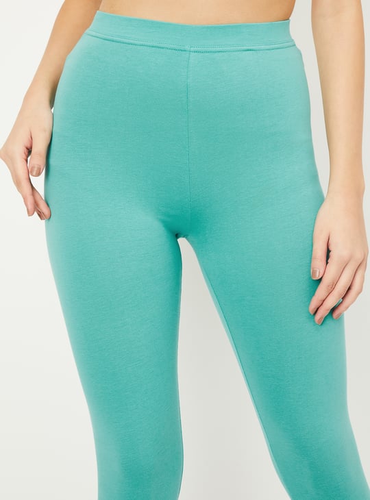 Women Foil Printed Ankle-Length Leggings