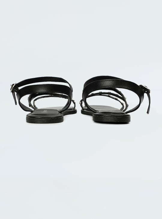 Women Studded Flat Sandals