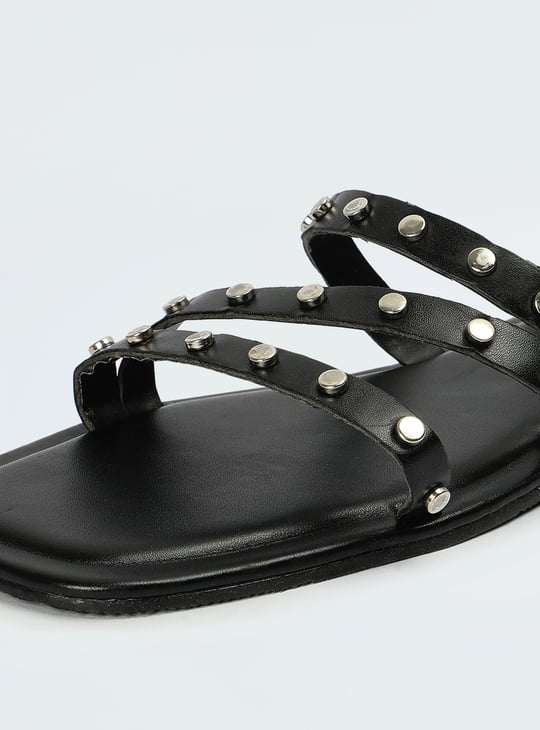 Women Studded Flat Sandals