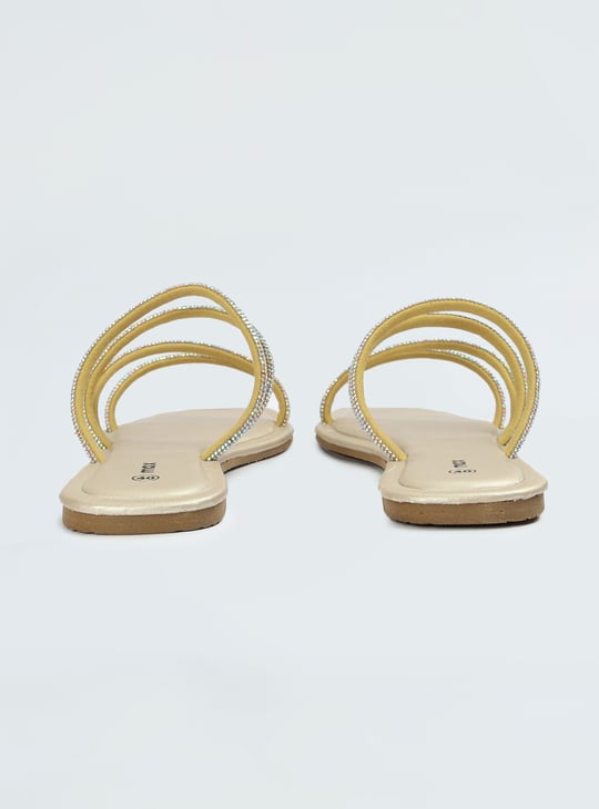 Women Embellished Strappy Flat Sandals