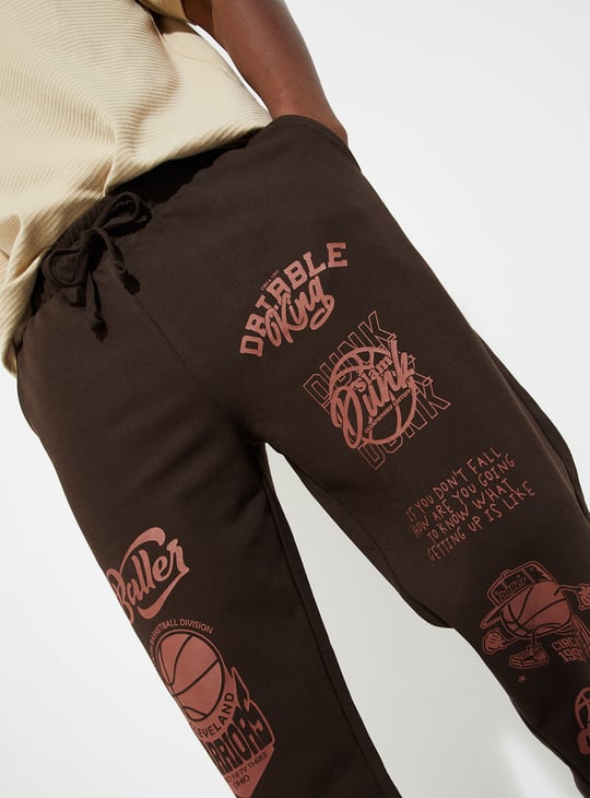 Men Graphic Printed Athleisure Joggers