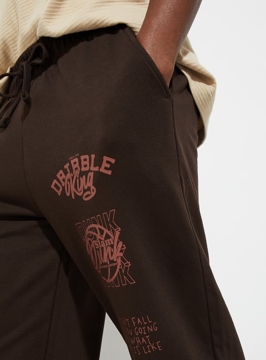 Men Graphic Printed Athleisure Joggers