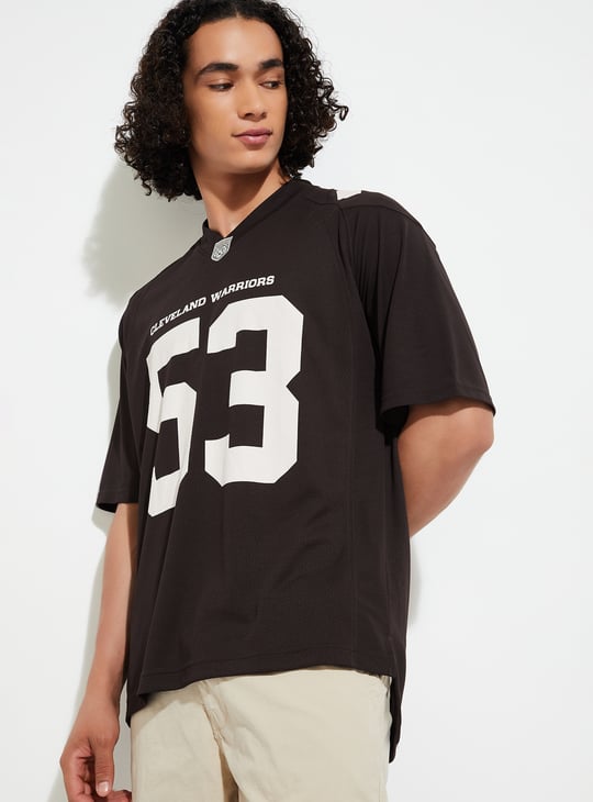 URB_N Men Graphic Printed Oversized T-shirt