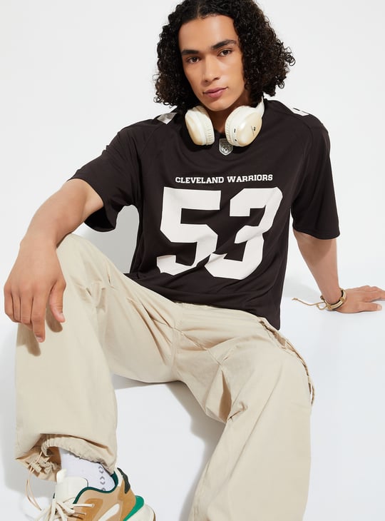 URB_N Men Graphic Printed Oversized T-shirt